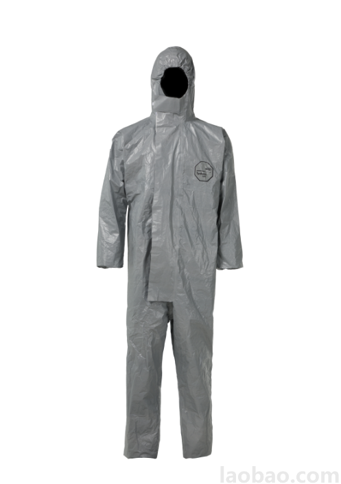 杜邦 Tychem 6000 TF198T GY帶帽連體服縫線加貼膠條 灰色
