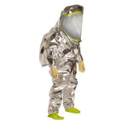 杜邦Tychem10000 TK601T LY全封閉A級防護(hù)服雙層門襟雙層膠條接縫檸檬黃銀色