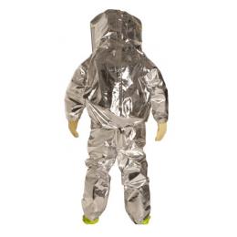 杜邦Tychem10000 TK601T LY全封閉A級防護(hù)服雙層門襟雙層膠條接縫檸檬黃銀色