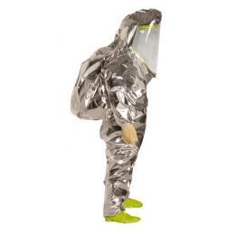 杜邦Tychem10000 TK601T LY全封閉A級防護(hù)服雙層門襟雙層膠條接縫檸檬黃銀色
