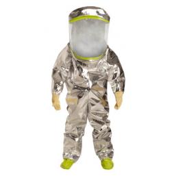杜邦Tychem10000 TK601T LY全封閉A級防護(hù)服雙層門襟雙層膠條接縫檸檬黃銀色