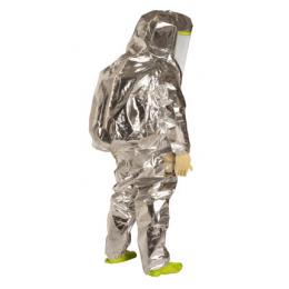 杜邦Tychem10000 TK601T LY全封閉A級防護(hù)服雙層門襟雙層膠條接縫檸檬黃銀色