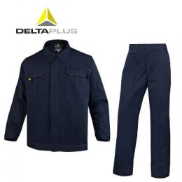 代爾塔DeltaPlus 馬克2經(jīng)典系列全棉防靜電套裝 405168 藍(lán)色