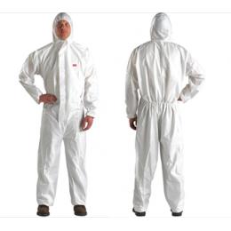 3M 4510白色帶帽連體防護(hù)服XL