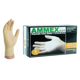 愛馬斯Ammex 一次性乳膠手套（無粉）（大號(hào)）