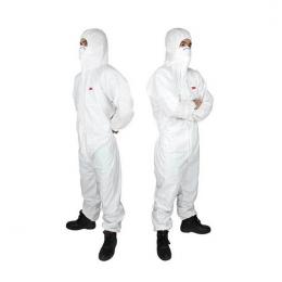 3M 4545白色帶帽連體防護(hù)服
