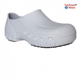 范特仕Funtownshoes 7120 防滑安全EVA+橡膠白色不帶孔廚師鞋