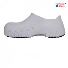 范特仕Funtownshoes 7120 防滑安全EVA+橡膠白色不帶孔廚師鞋