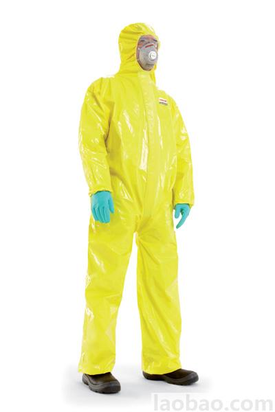 霍尼韋爾Honeywell帶帽連體輕型防化服防酸堿 液密噴霧4503000