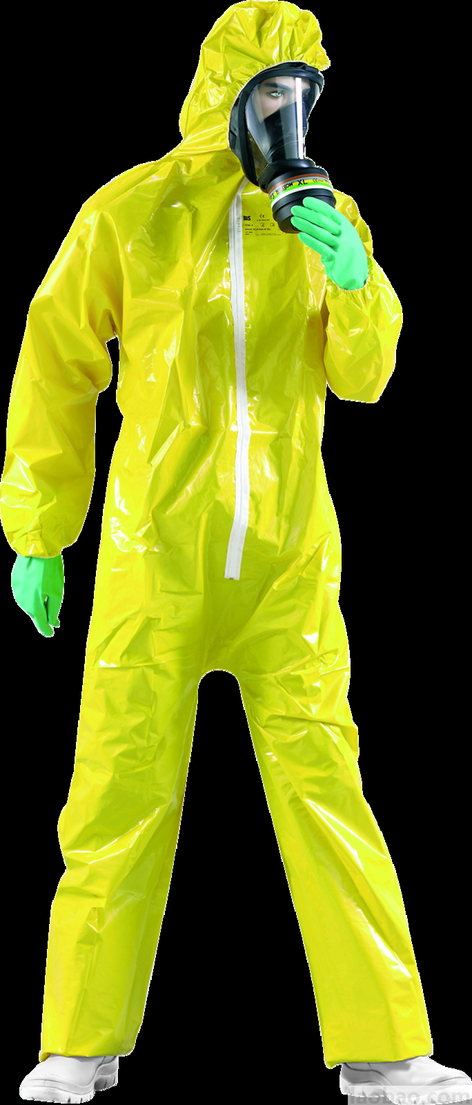 霍尼韋爾Honeywell帶帽連體輕型防化服防酸堿 液密噴霧4503000