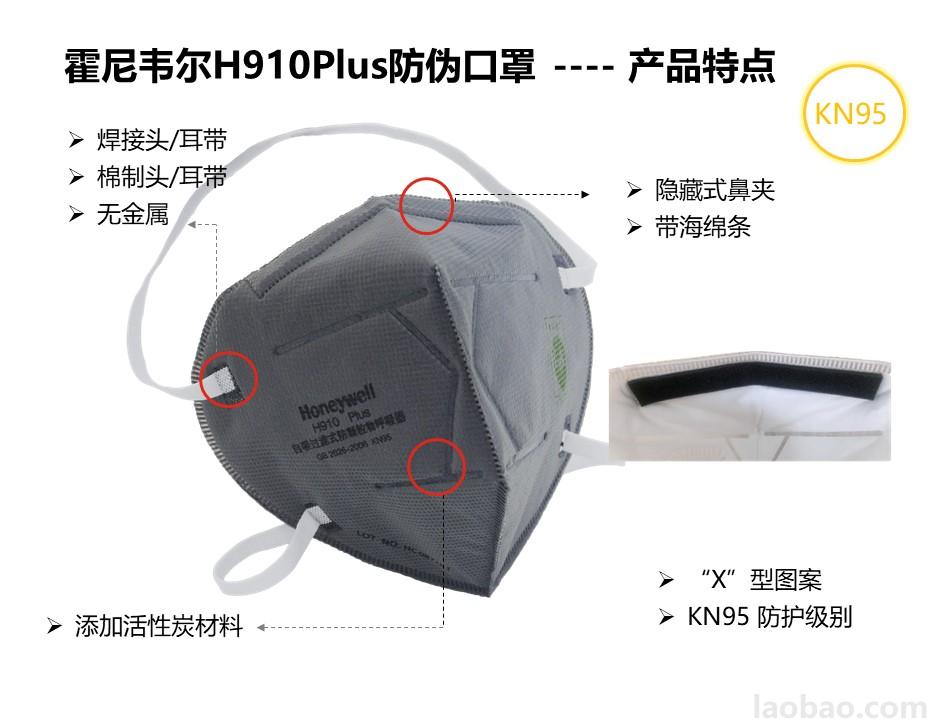 霍尼韋爾Honeywell防偽顆粒物防護口罩H1009102C活性碳頭戴折疊式
