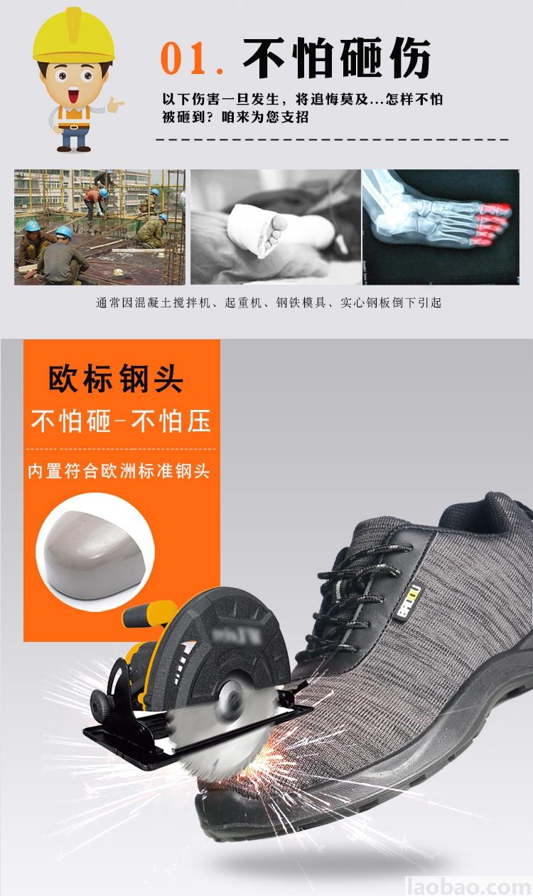 霍尼韋爾Honeywell勞保鞋 安全鞋 防砸 防靜電 黑色 輕便 舒適 透氣 防穿刺 SHBS00102