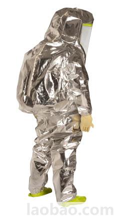 杜邦 Tychem10000 TK601T LY全封閉A級防護(hù)服尼龍搭扣式雙層門襟 三個排氣閥 雙層膠條接縫 檸檬黃 銀色