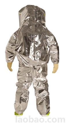 杜邦 Tychem10000 TK601T LY全封閉A級防護(hù)服尼龍搭扣式雙層門襟 三個排氣閥 雙層膠條接縫 檸檬黃 銀色